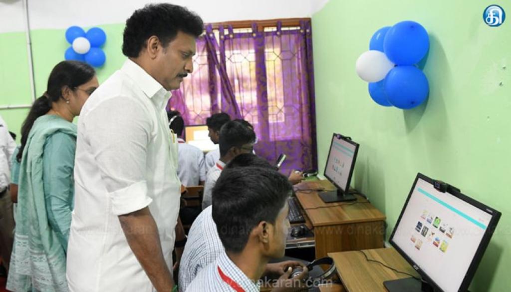 காரமடை அரசு மேல்நிலைப் பள்ளியில் CSR நிதியால் புதுப்பிக்கப்பட்ட கணினி ஆய்வகம், சத்துணவுக்கூடம் திறப்பு