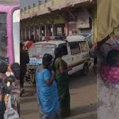 பொள்ளாச்சி பெண் பேருந்து ஓட்ட முயற்சி