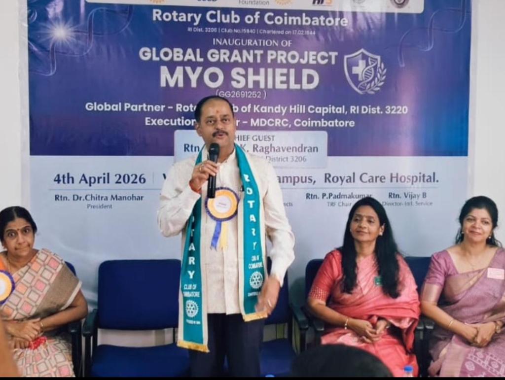 கோவையில் “MYO SHIELD” சுகாதார திட்டம் தொடக்கம்