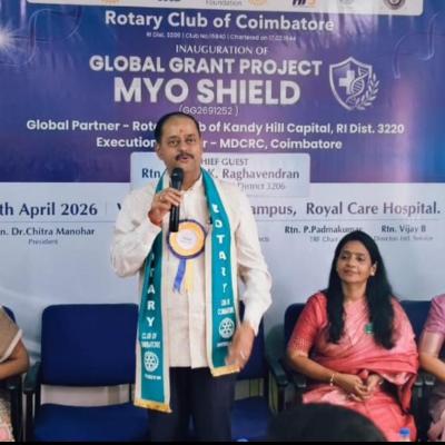 கோவையில் “MYO SHIELD” சுகாதார திட்டம் தொடக்கம்